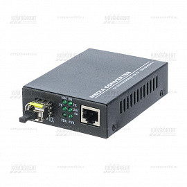 Медиаконвертер WDM 1000Мбит/с 20км 1550нм SC, MCSFP2-1000-1550-20км-SC